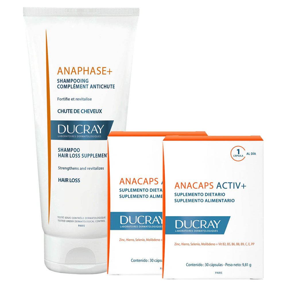 Ducray combo 2 anacaps + anaphase shampoo 200ml