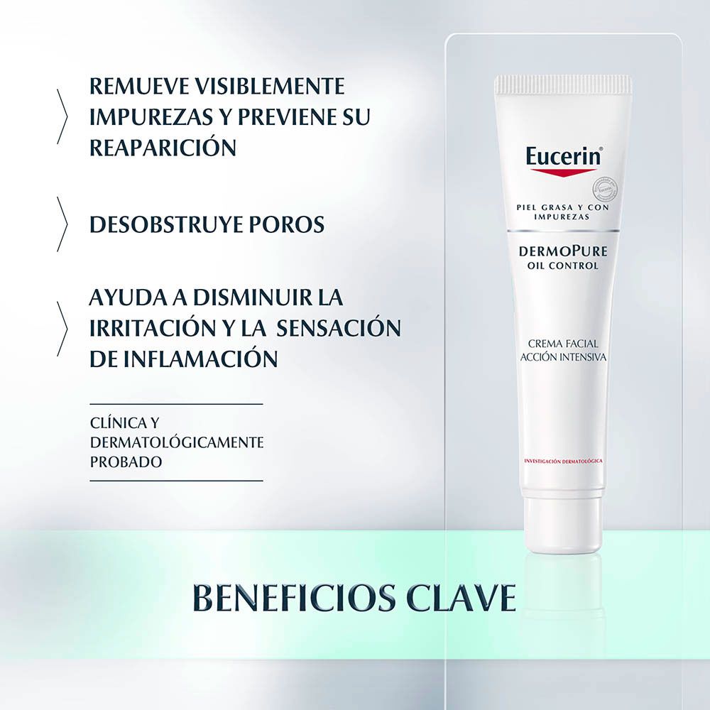 Eucerin dermopure oil control crema facial acción intensiva