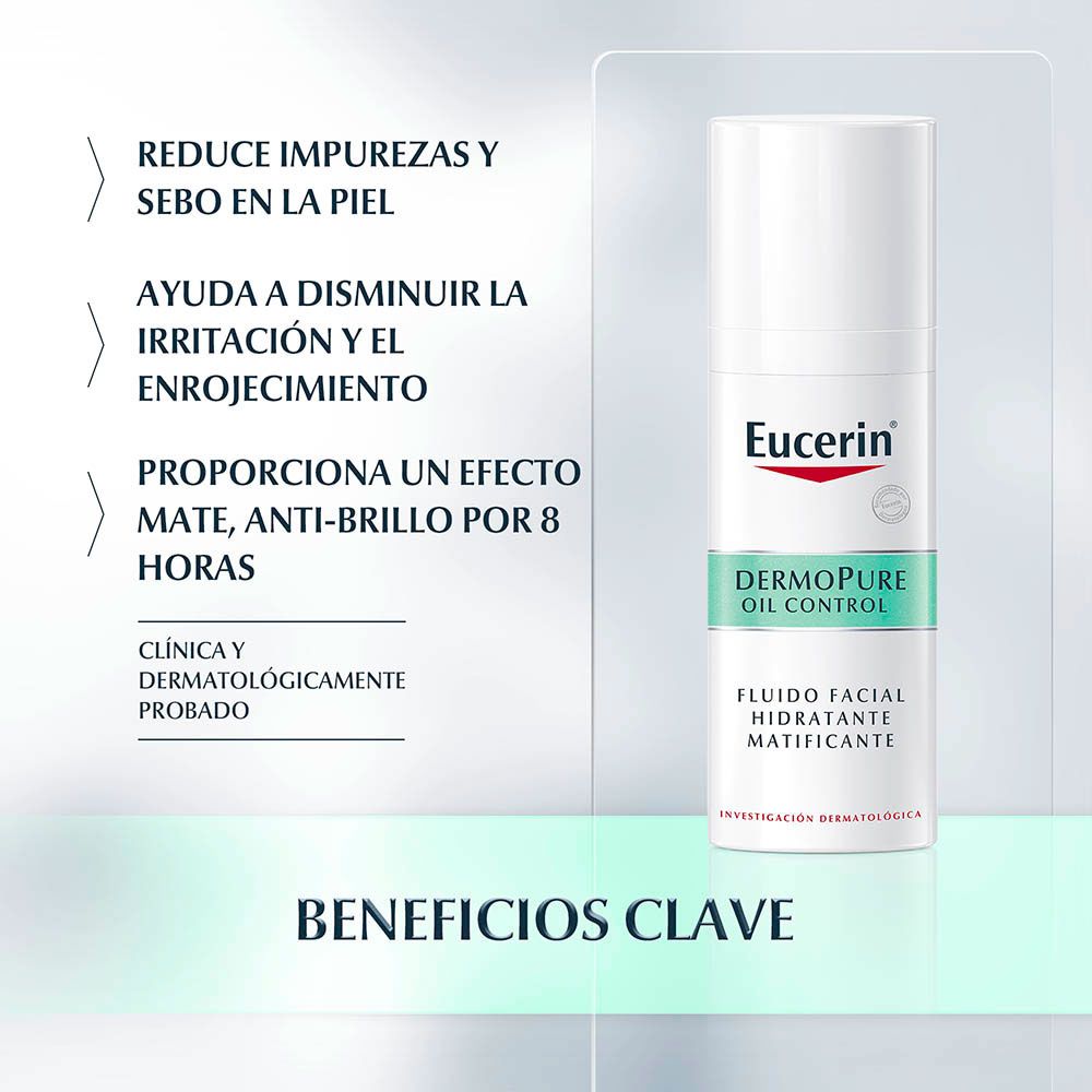 Eucerin dermopure oil control fluido facial matificante