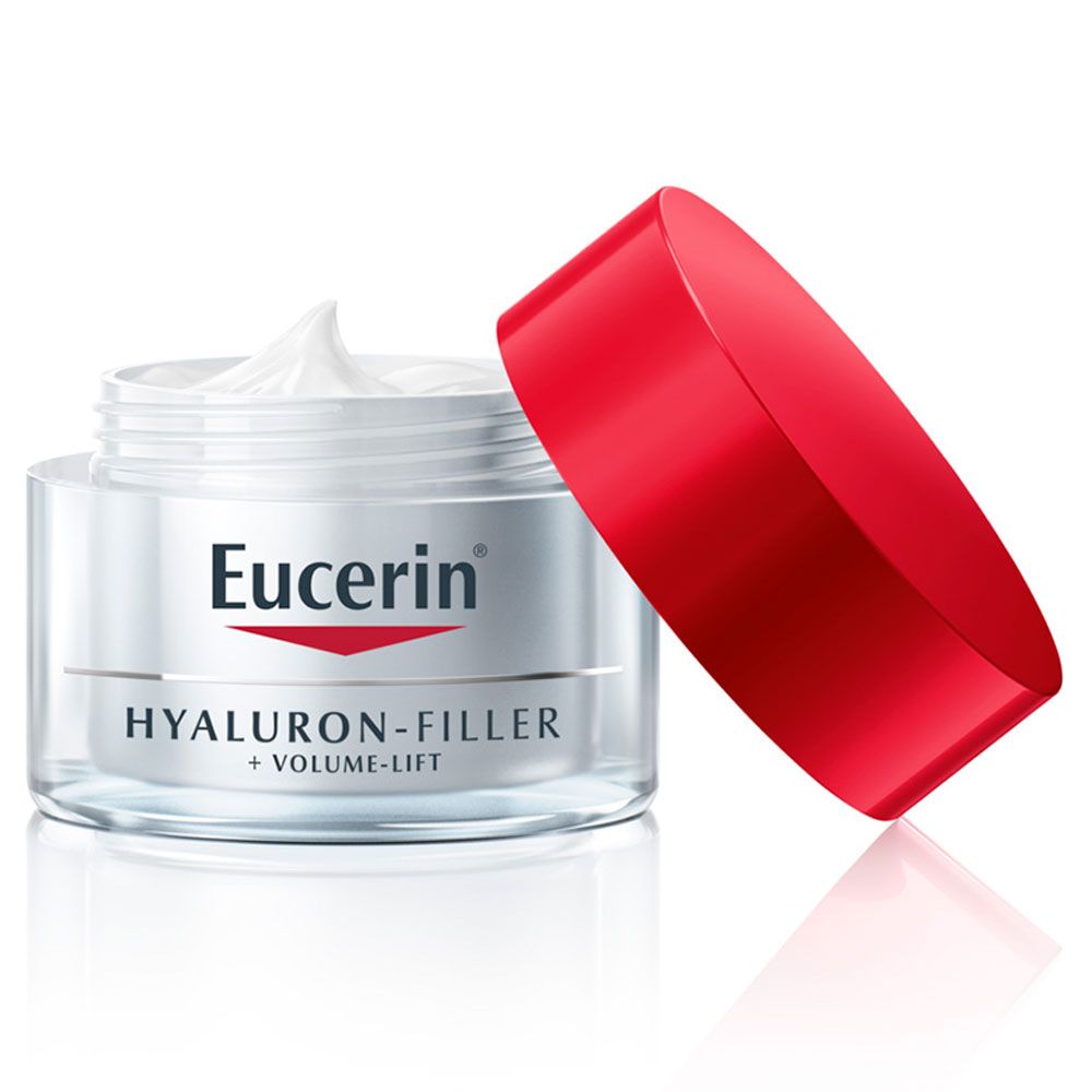 Eucerin hyaluron filler volume lift dí­a piel seca