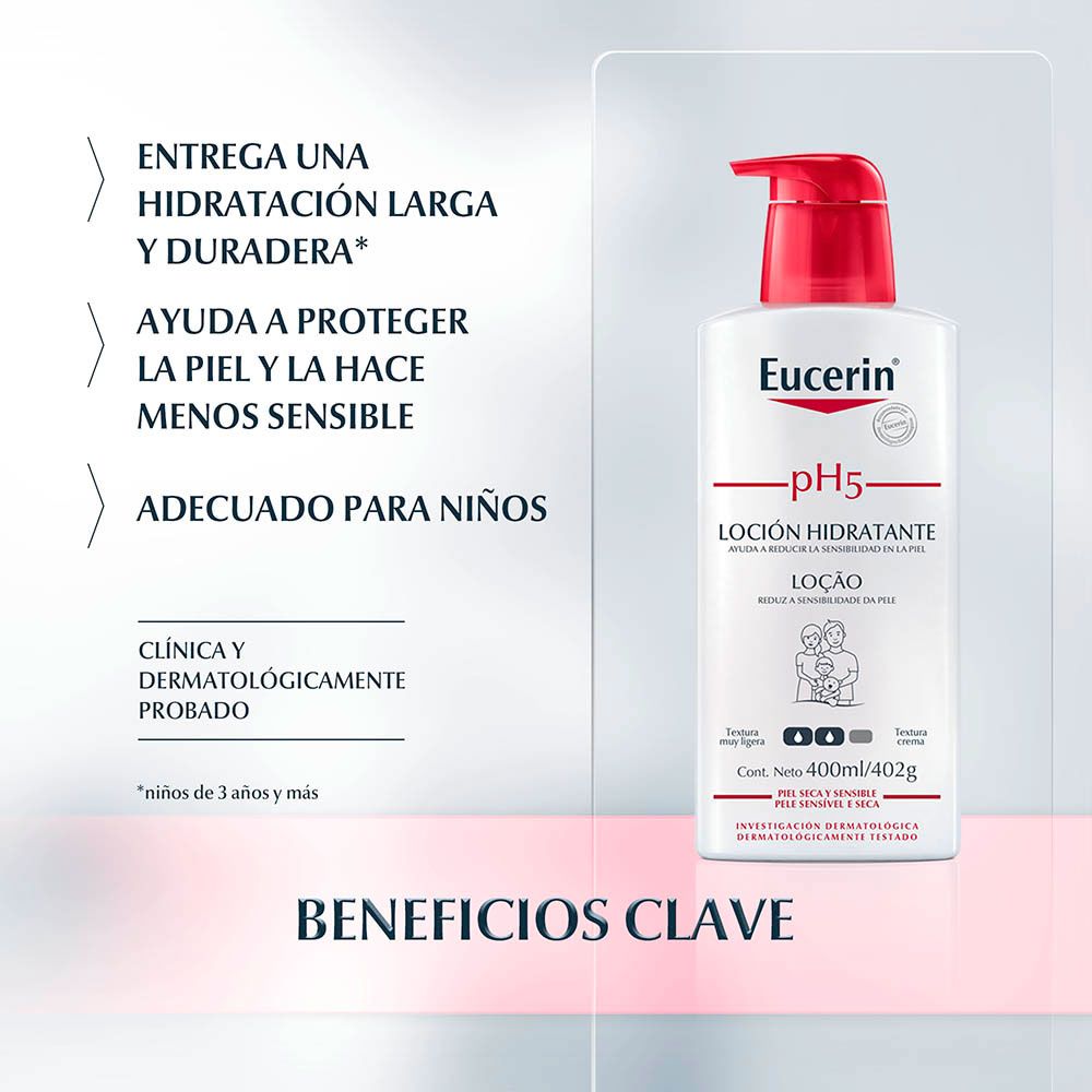 Eucerin ph5 loción reduce la sensibilidad de la piel