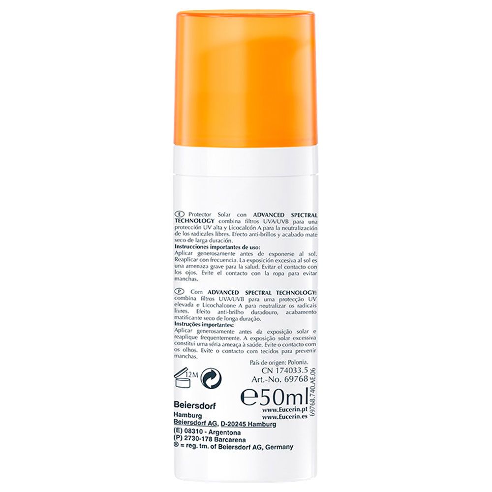 Eucerin sun fps30 sensitive protect oil control