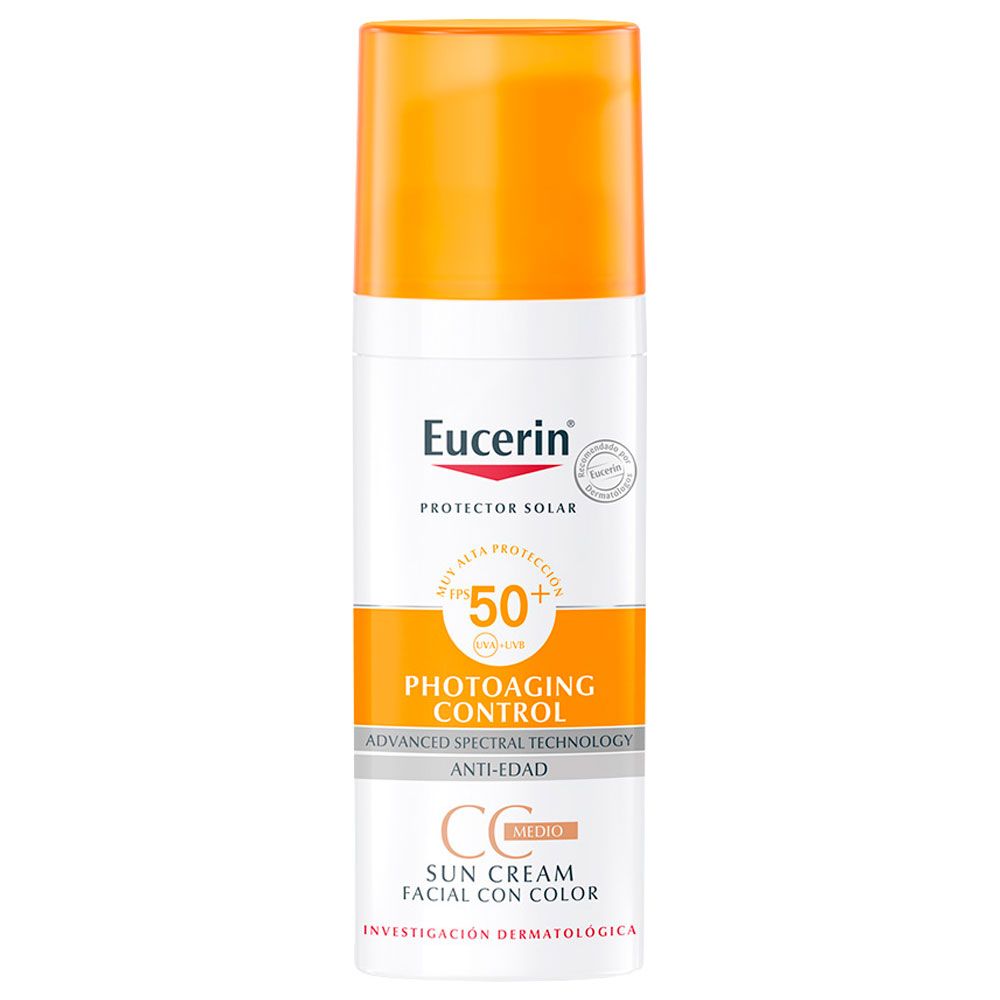 Eucerin sun fps50+ crema con color cc