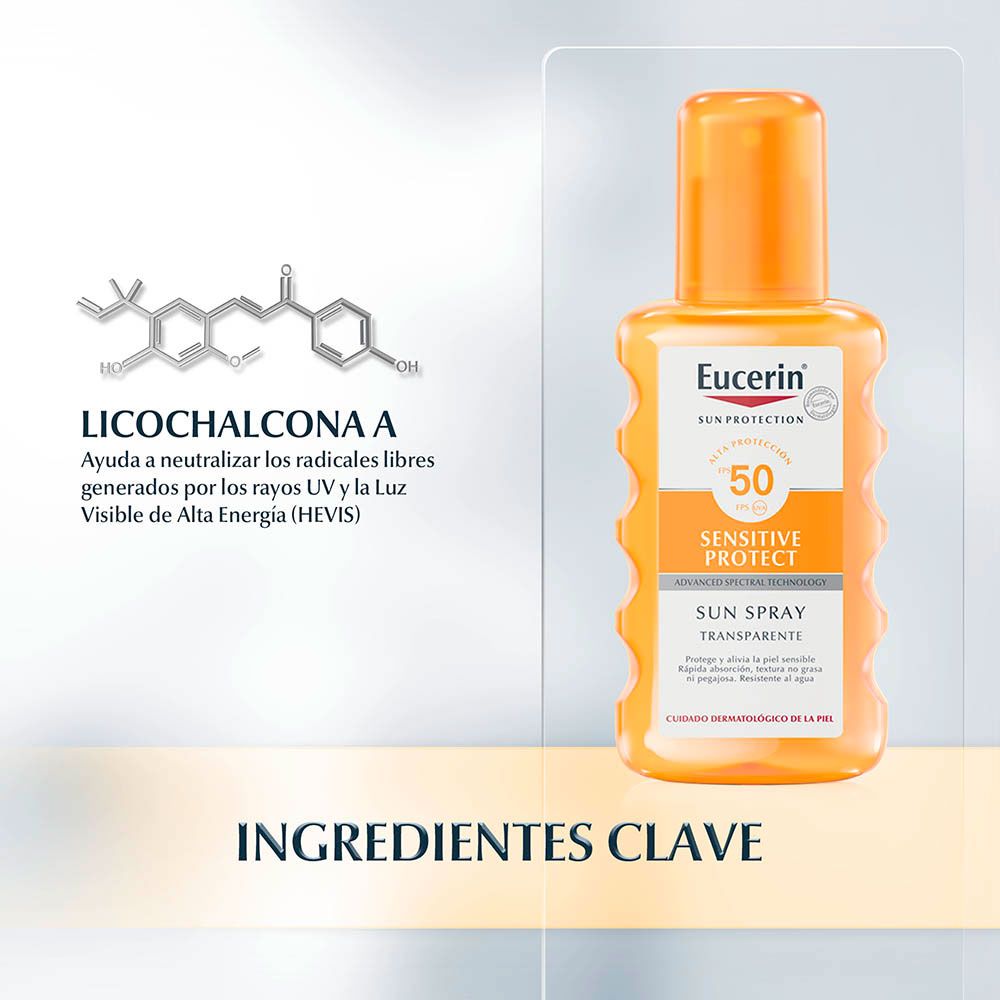 Eucerin sun fps50 spray transparente