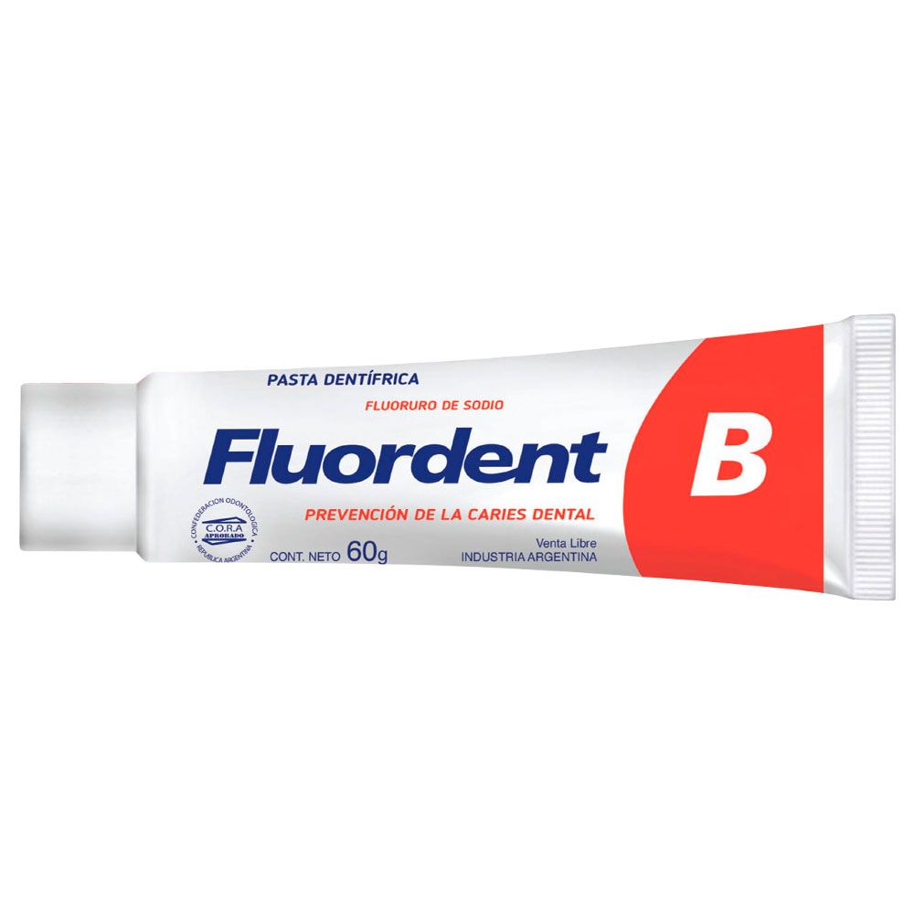 Fluordent b pasta dentí­frica prevención de caries dental