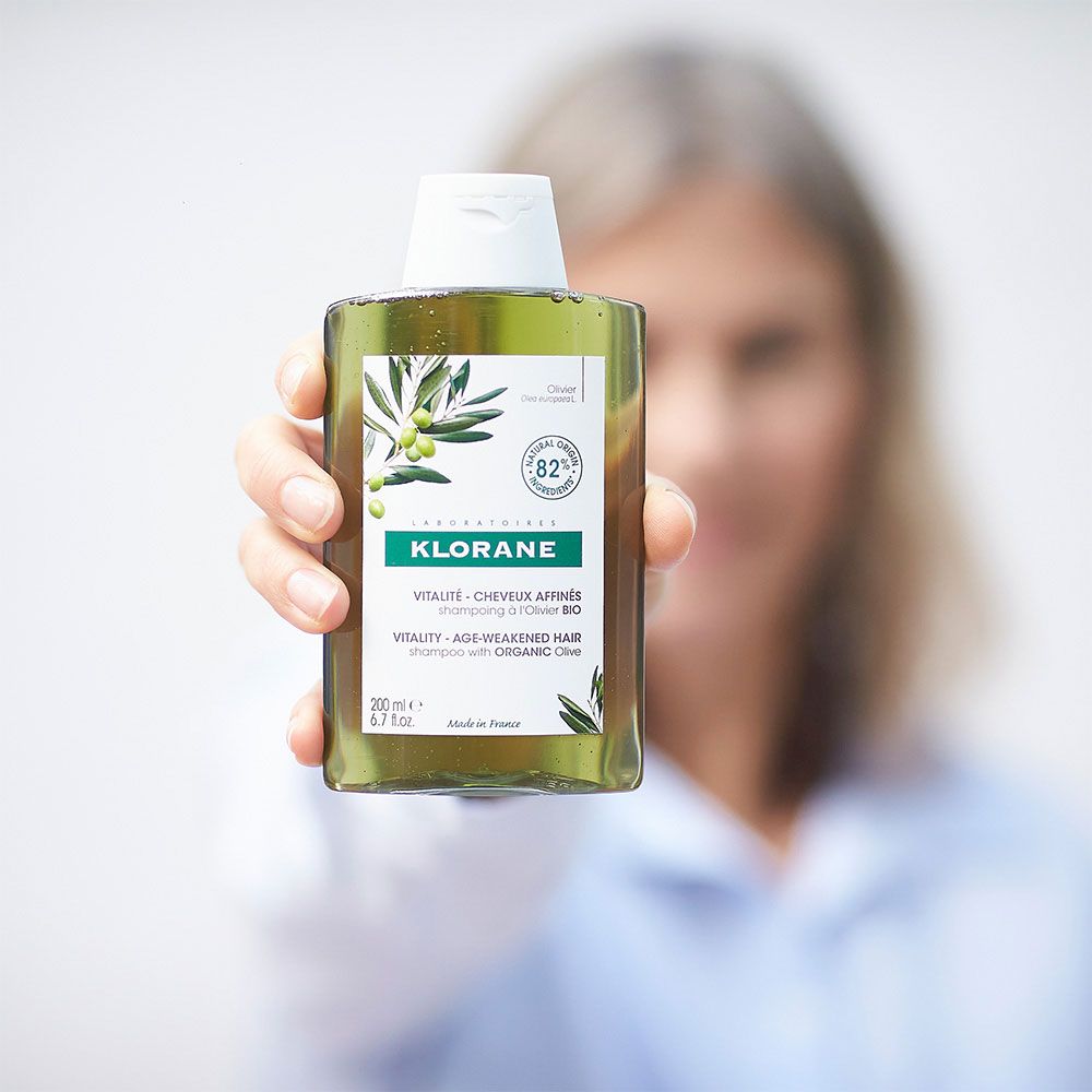 Klorane olivo shampoo antiage para cabellos debilitados