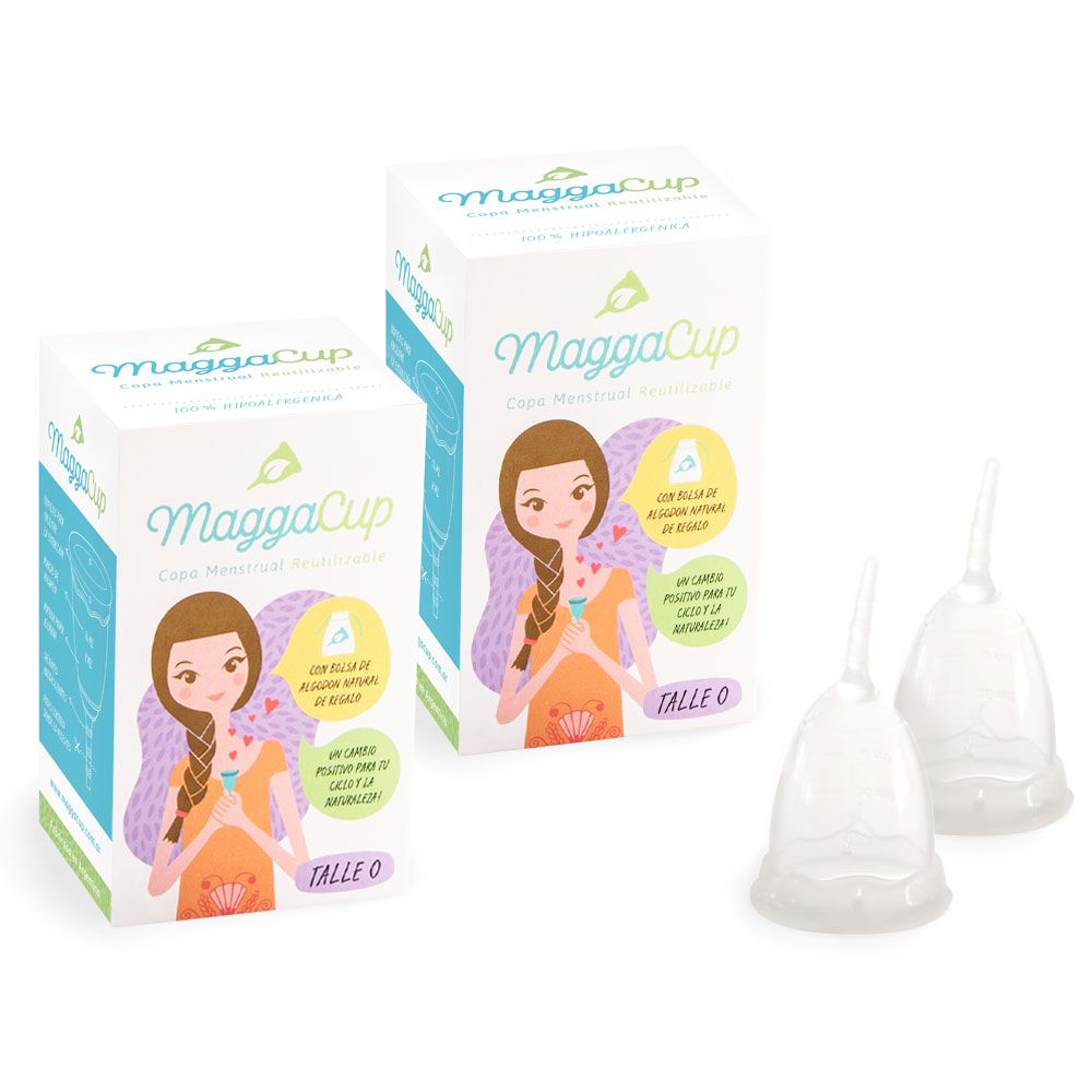 Pack 2 maggacup copitas menstruales reutilizables