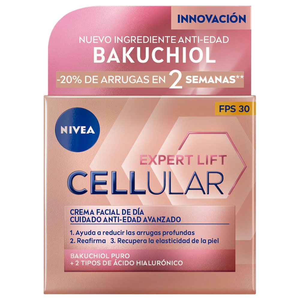 Nivea Cellular Lift Expert Crema Facial Antiedad De Día Fps 30 Con Bakuchiol X 50ml Farmacia Nivea Cellular Lift Expert Crema Facial Antiedad De Día Fps 30 Con Bakuchiol X 50ml Farmacia