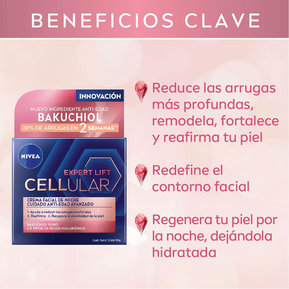 Nivea cellular lift expert crema antiedad noche