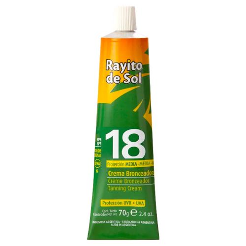 Rayito De Sol Crema Bronceadora Fps18