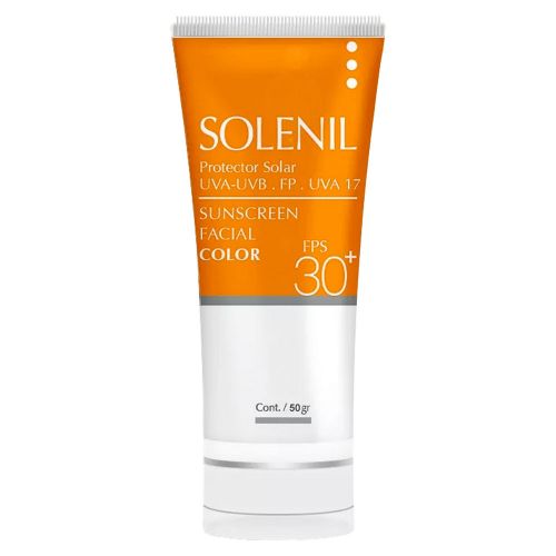Solenil Protector Solar Fps 30+ Facial Crema Con Color