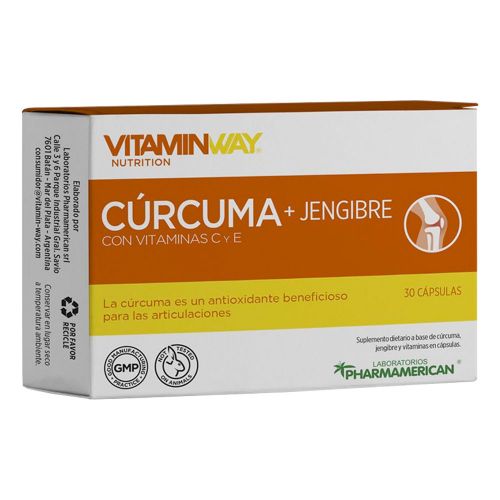 Vitamin Way Cúrcuma + Jengibre Cápsulas