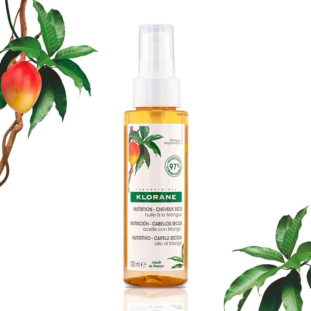 Klorane mango aceite en spray para cabello seco