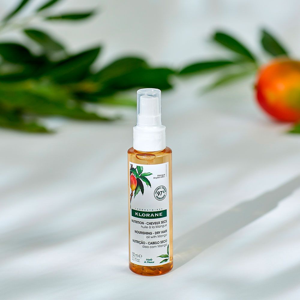 Klorane mango aceite en spray para cabello seco