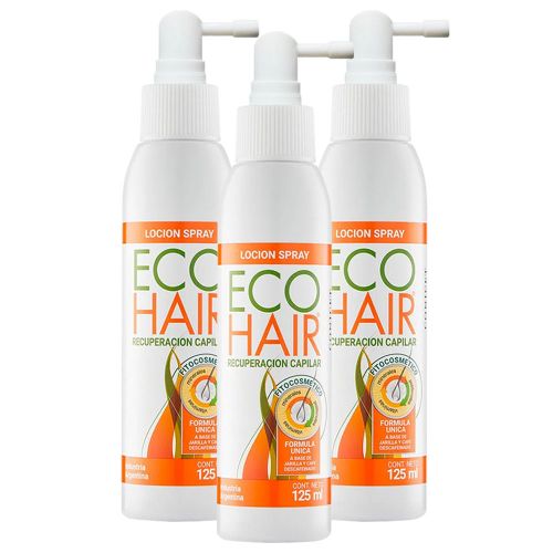 Pack 3 Ecohair Loción Crecimiento Capilar