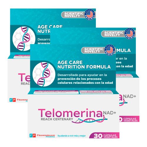 Pack 3 Telomerina Nad+ Reach Centenary