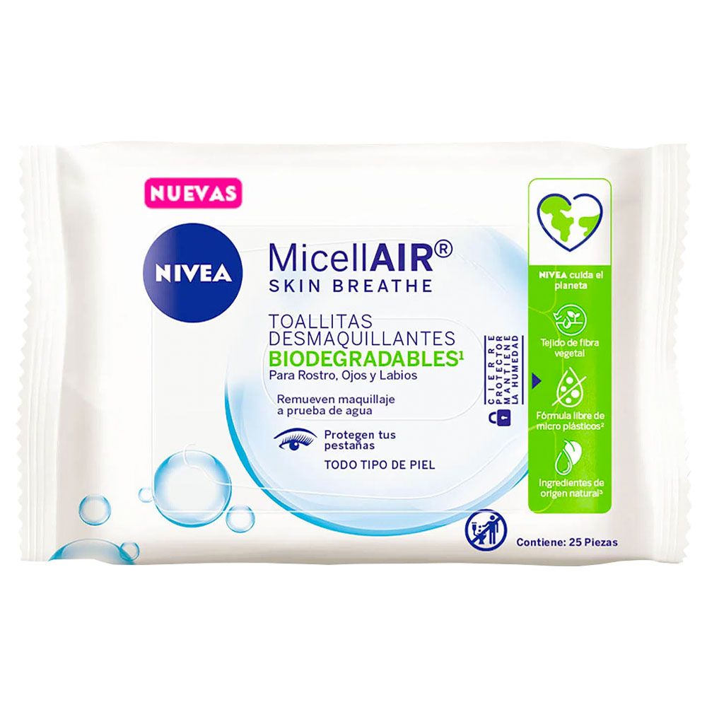 Nivea micellair toallitas desmaquillantes 4 en 1