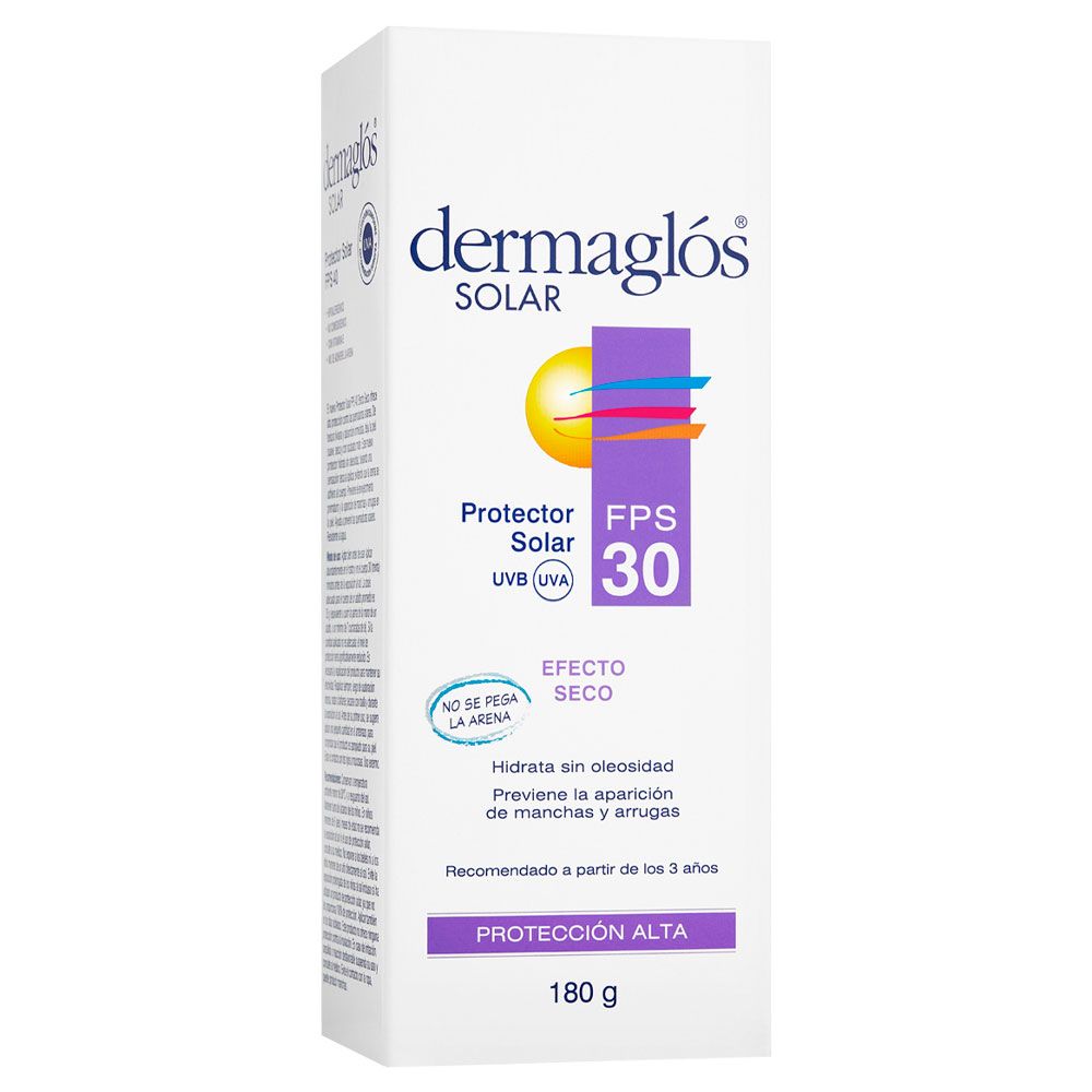 Dermaglós protector solar fps30 crema efecto seco