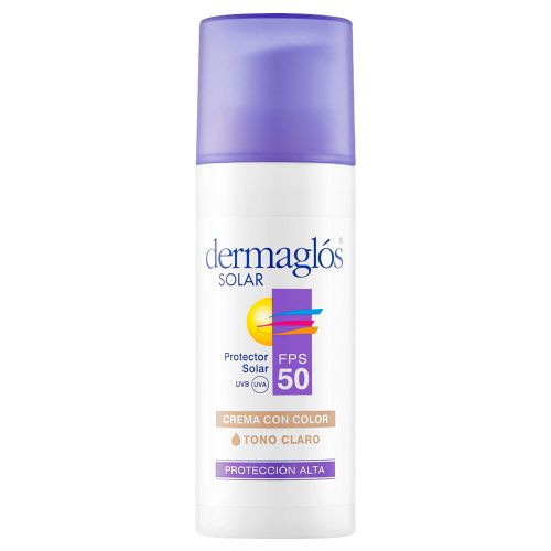 Dermaglós Protector Solar Fps50 Facial Crema Color