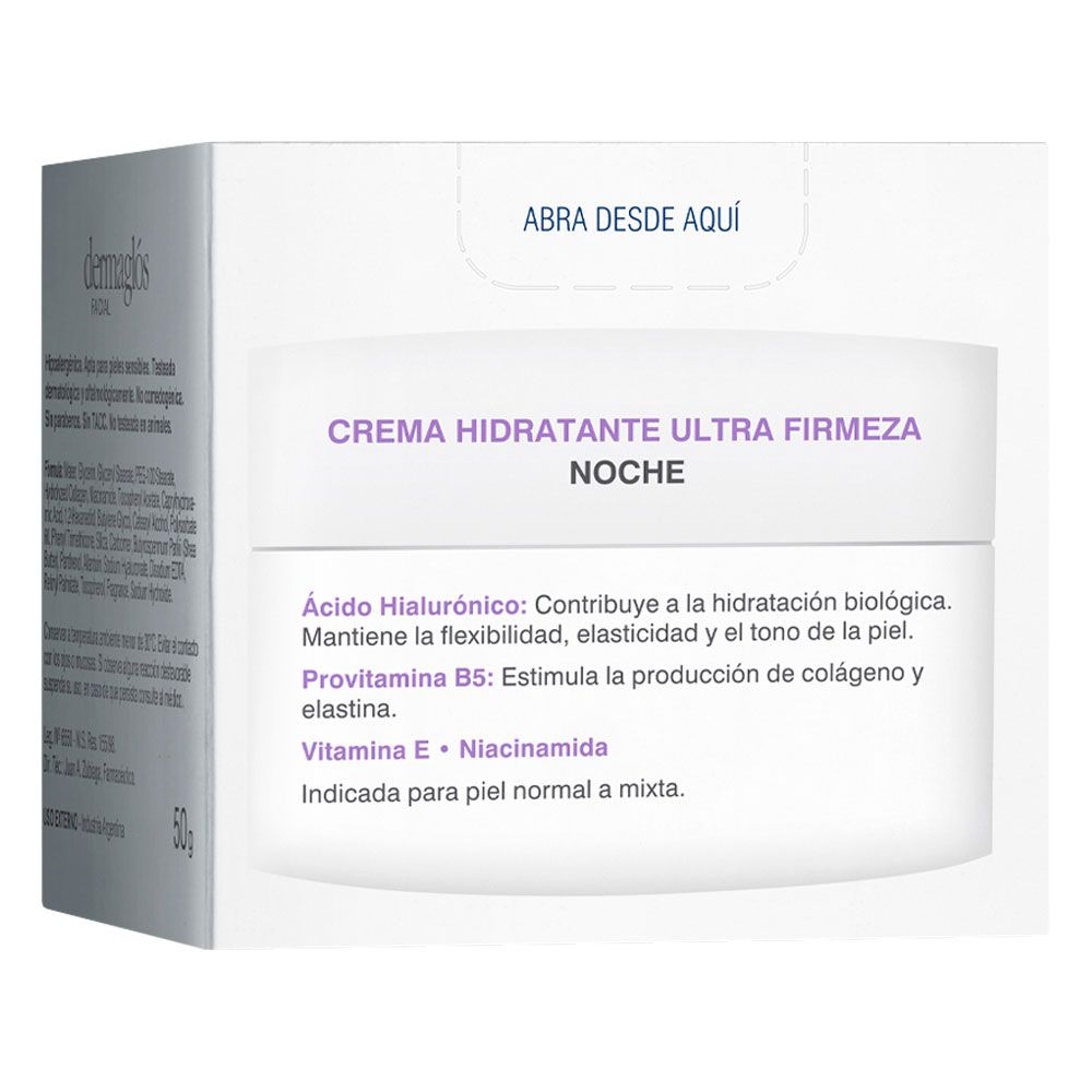 Dermaglós ultra firmeza crema hidratante de noche