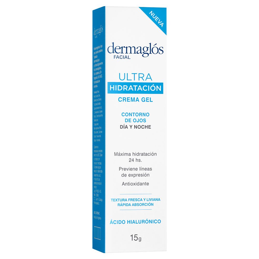 Dermaglós ultra hidratación crema gel contorno de ojos