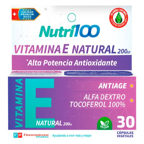 Nutri100 Vitamina E Natural 200ui