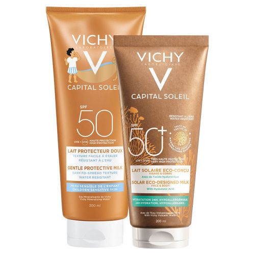 Vichy Capital Soleil Combo Fps50 Leche Niños + Eco Milk