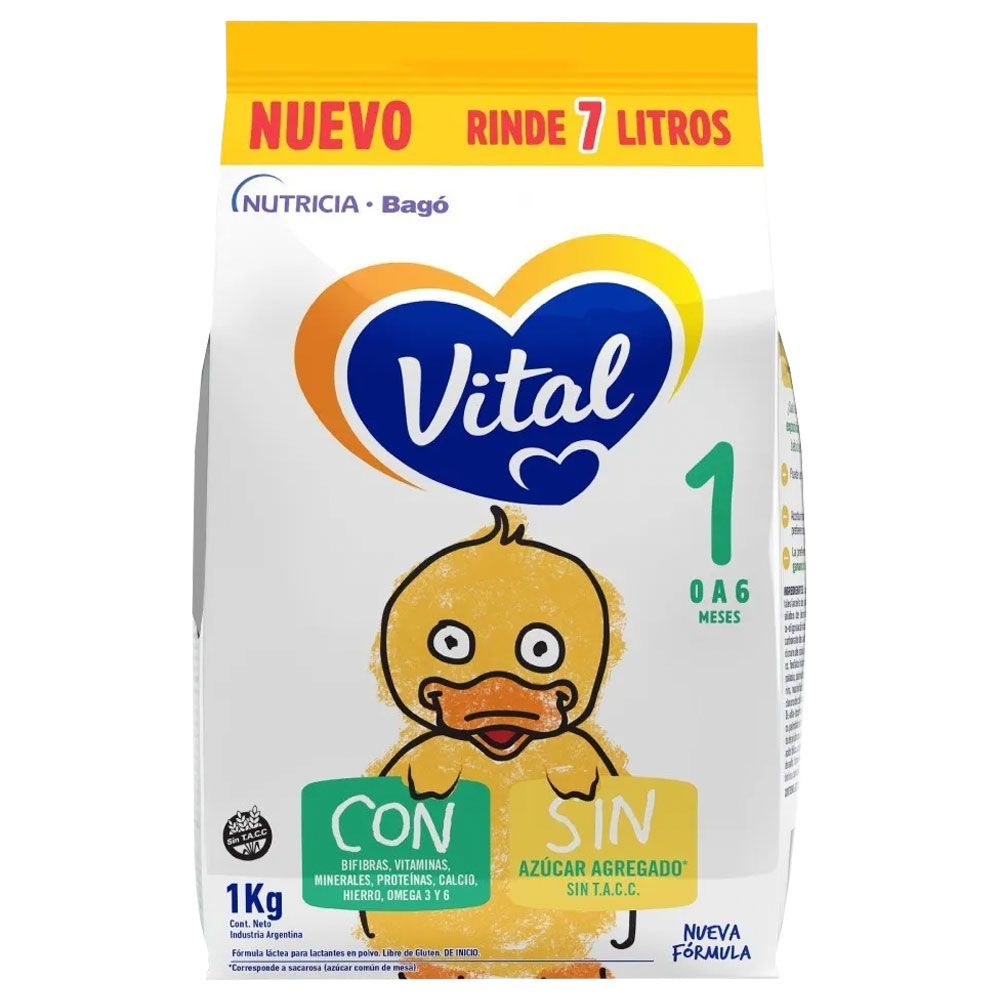 Vital 1 Leche Nueva Fórmula 0 A 6 Meses Polvo