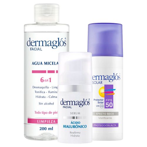 Dermaglós Combo Cuidado Facial Básico De Verano