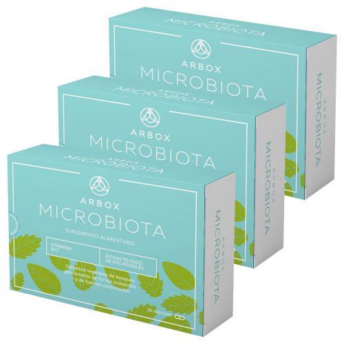 Pack 3 Arbox Microbiota Suplemento X 30 Cápsulas
