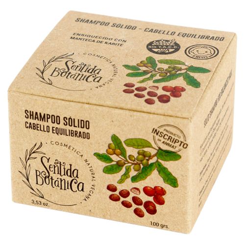 Sentida Botánica Shampoo Sólido Cabello Equilibrado X 100 Gramos ...