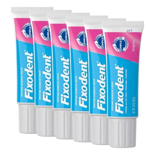 Pack 6 Fixodent Original Adhesivo Para Prótesis Dental