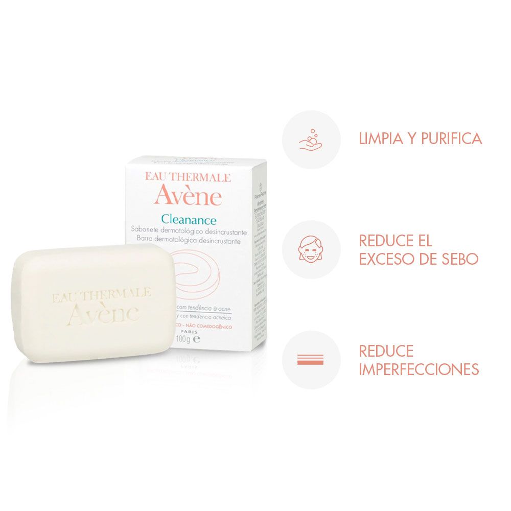 Avene cleanance barra dermatológica desincrustante