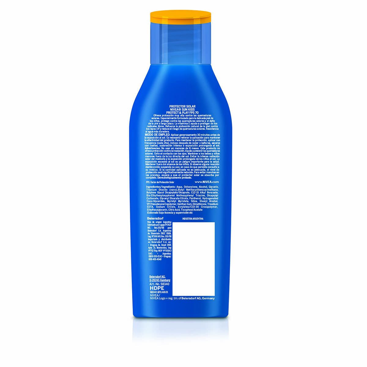 Nivea sun protect & sensitive kids protector solar fps 70