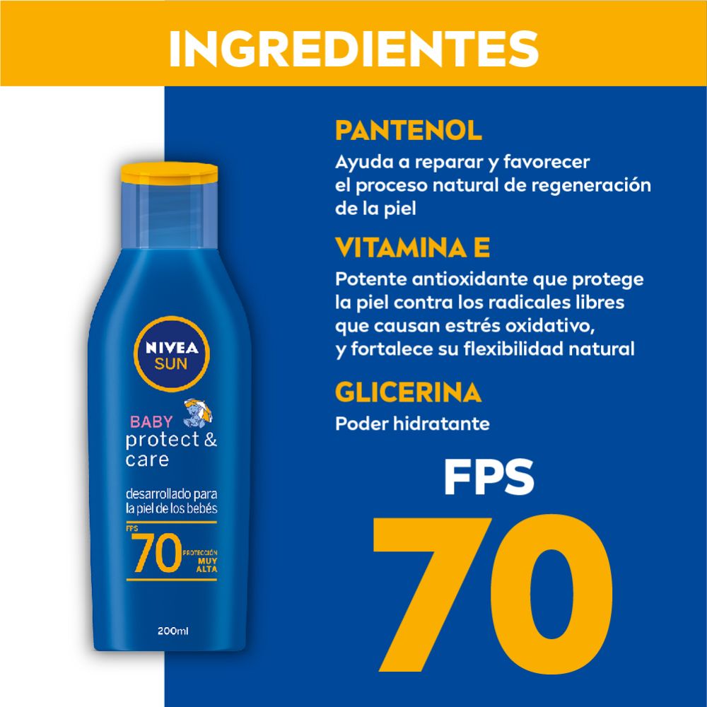 Nivea sun protect & sensitive kids protector solar fps 70