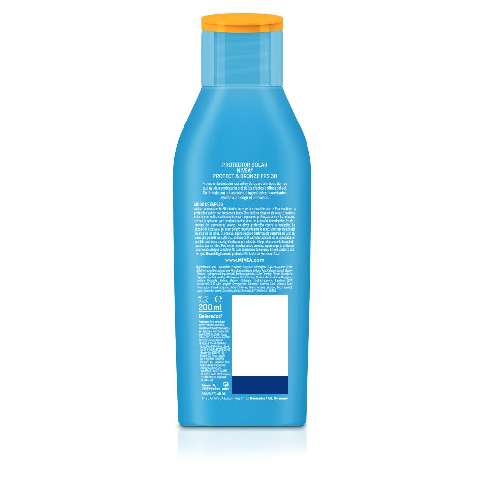 Nivea sun intense bronze bronceador protector solar fps 30