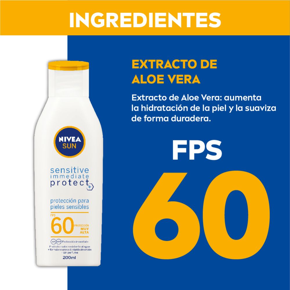 Nivea sun protect & sensitive protector solar fps 60
