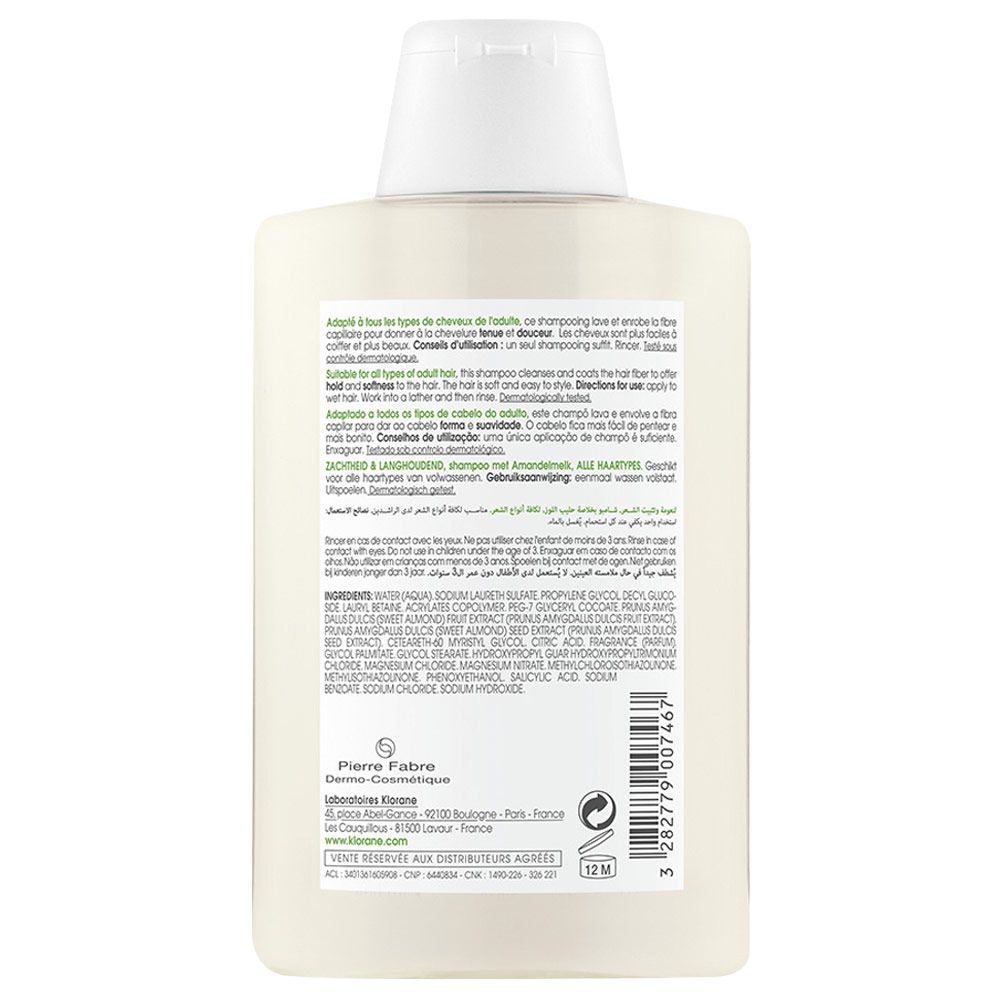 Klorane almendras shampoo para uso frecuente