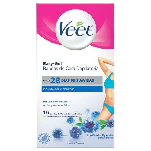 Veet Bandas Depilatorias Axila Bikini Piel Sensible