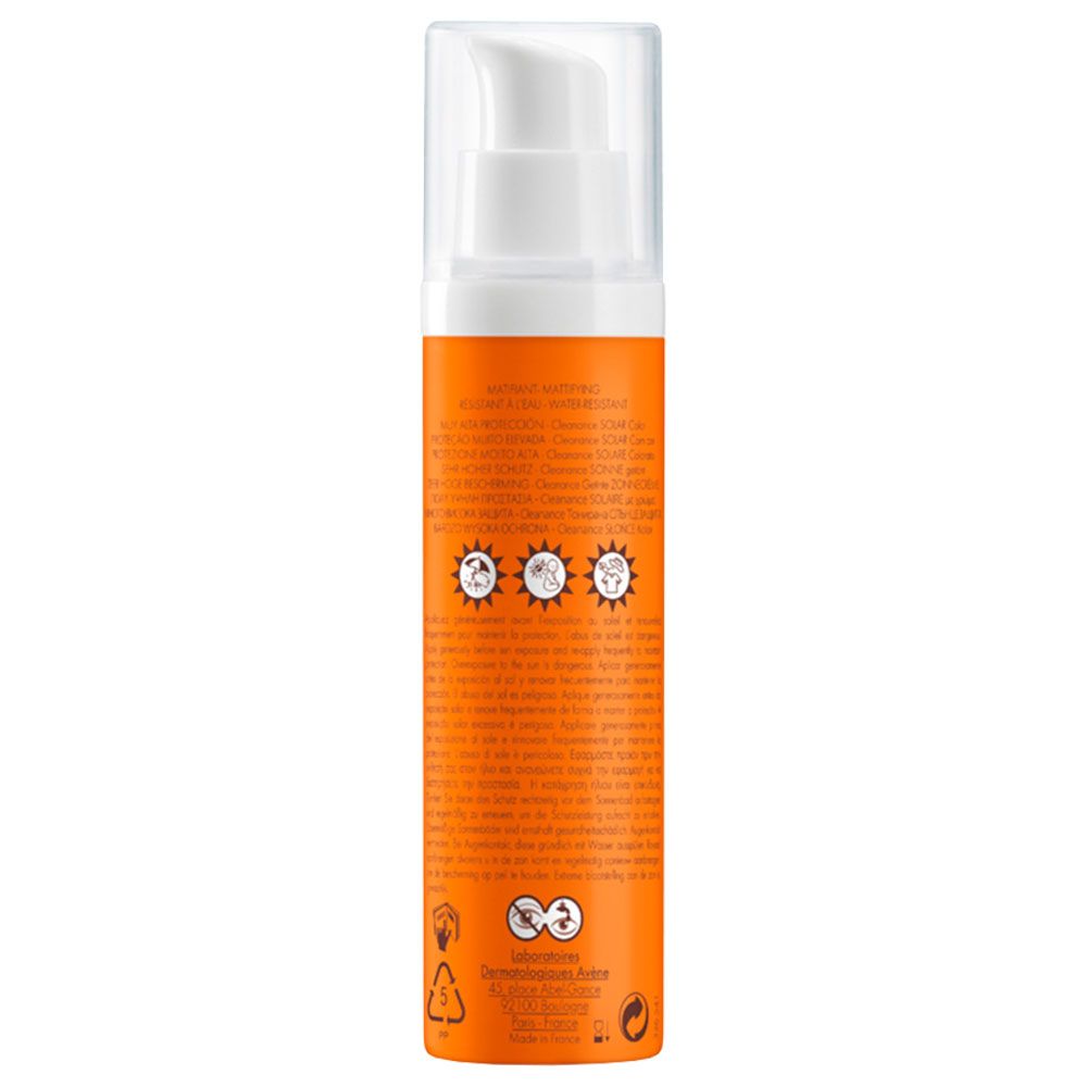 Avene protector solar spf50 cleanance color