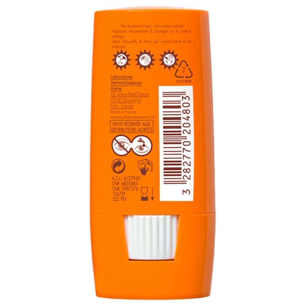 Avene protector solar spf50 stick zonas sensibles