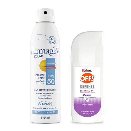 Combo Dermaglós Solar + Off! Protección Verano Infantil