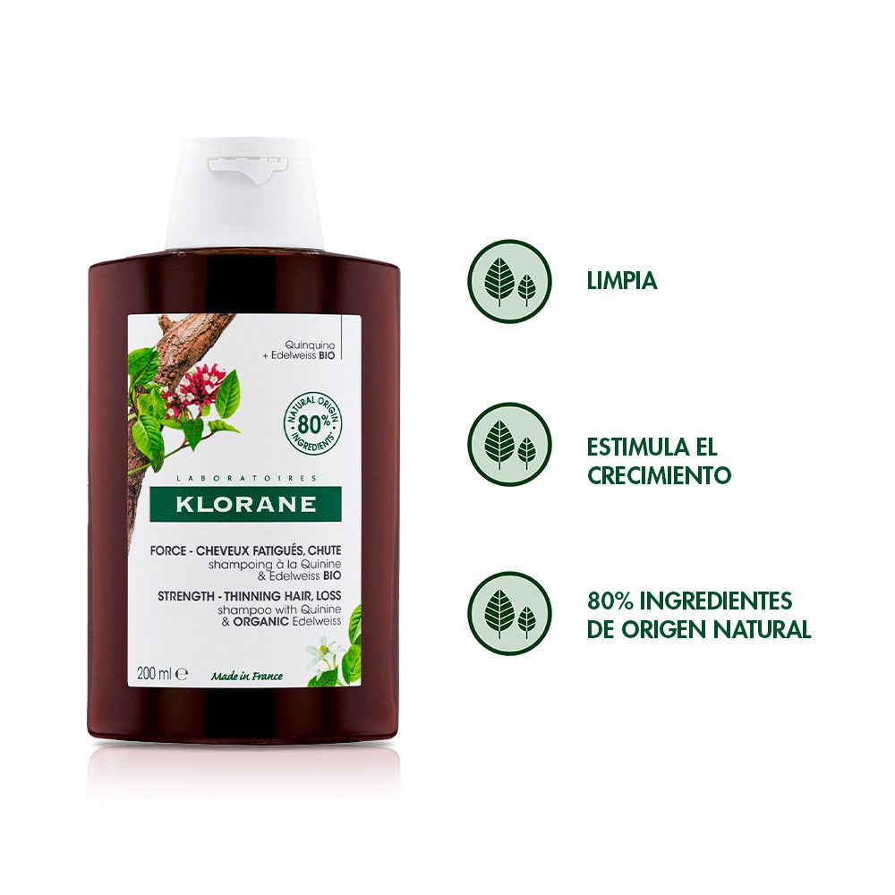Klorane Quinina Shampoo Para La Caí­da Del Cabello
