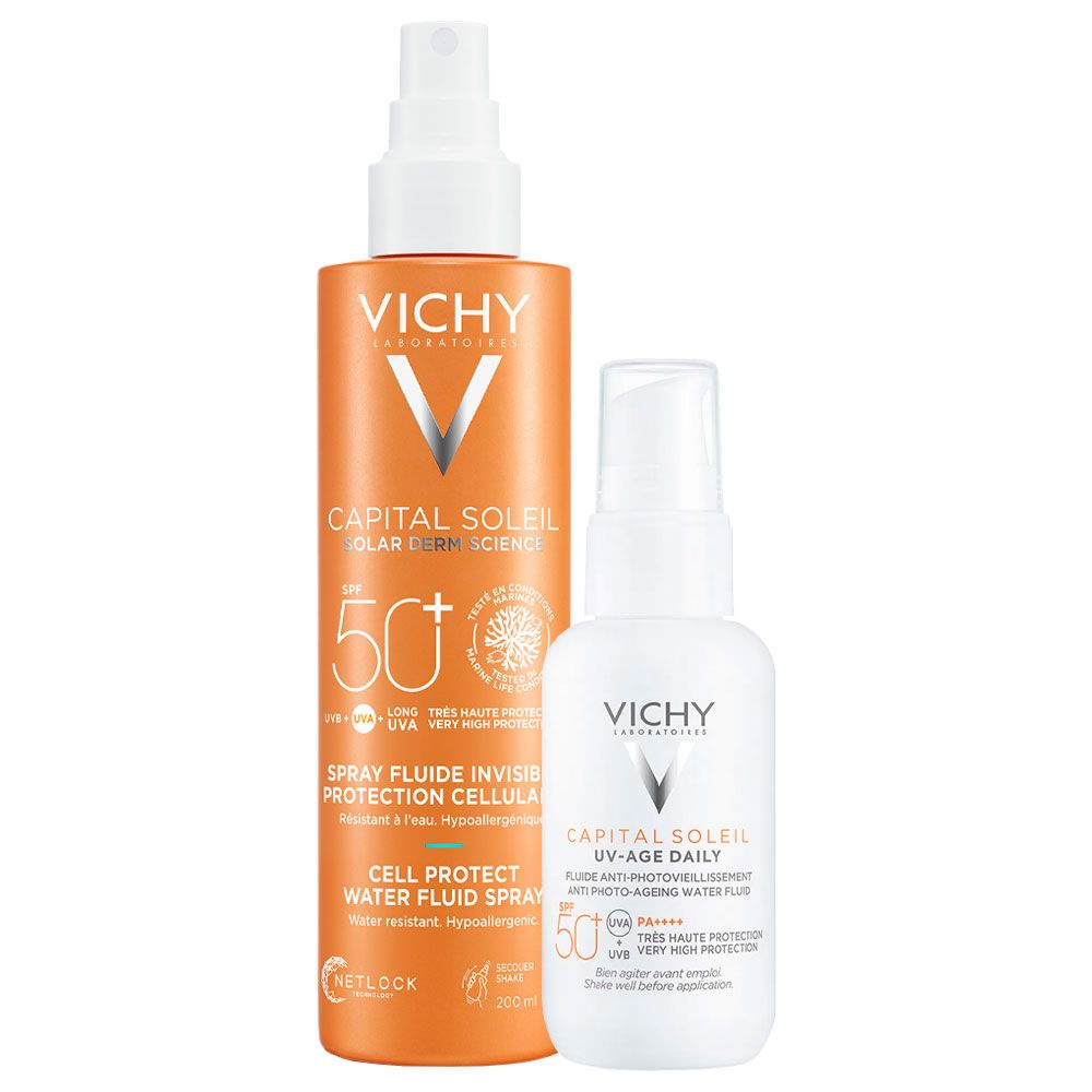 Vichy Capital Soleil Combo Spray Corporal + Uv Age Daily