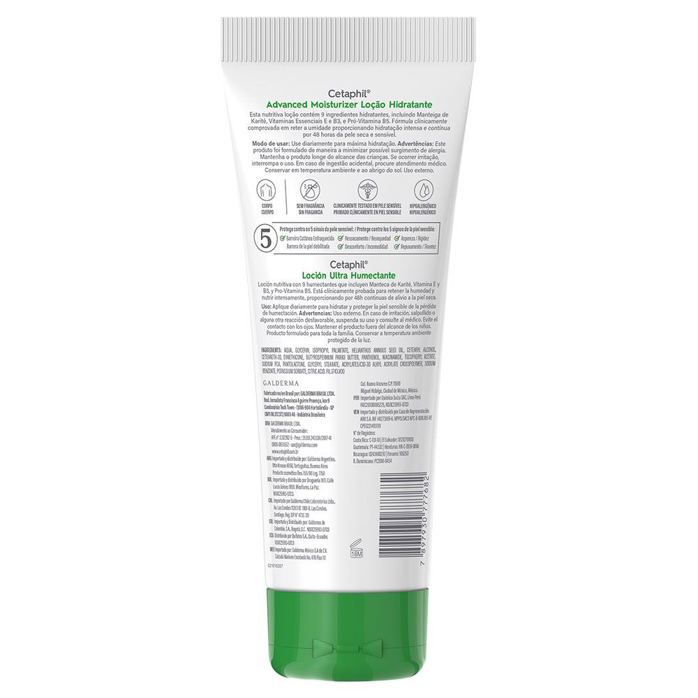 Cetaphil ultra humectante loción corporal pieles secas