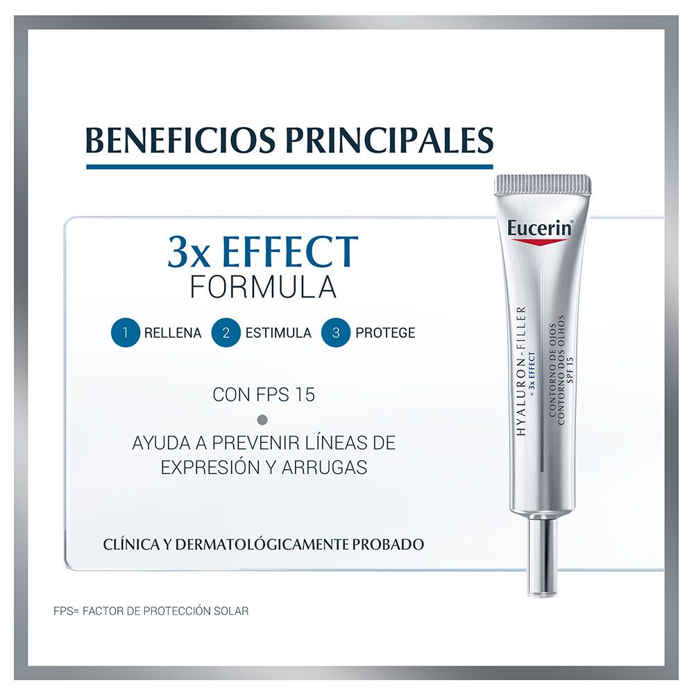 Eucerin hyaluron filler crema contorno de ojos