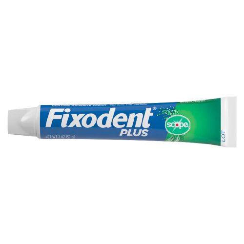 Fixodent Plus Adhesivo Para Prótesis Dental Crema Menta