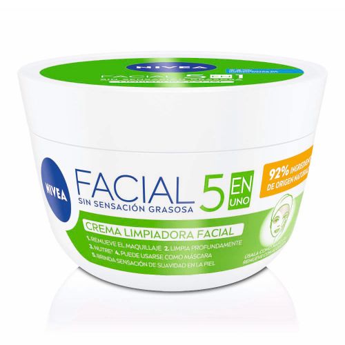 Nivea Cuidado Limpiador Crema Facial 5 En 1