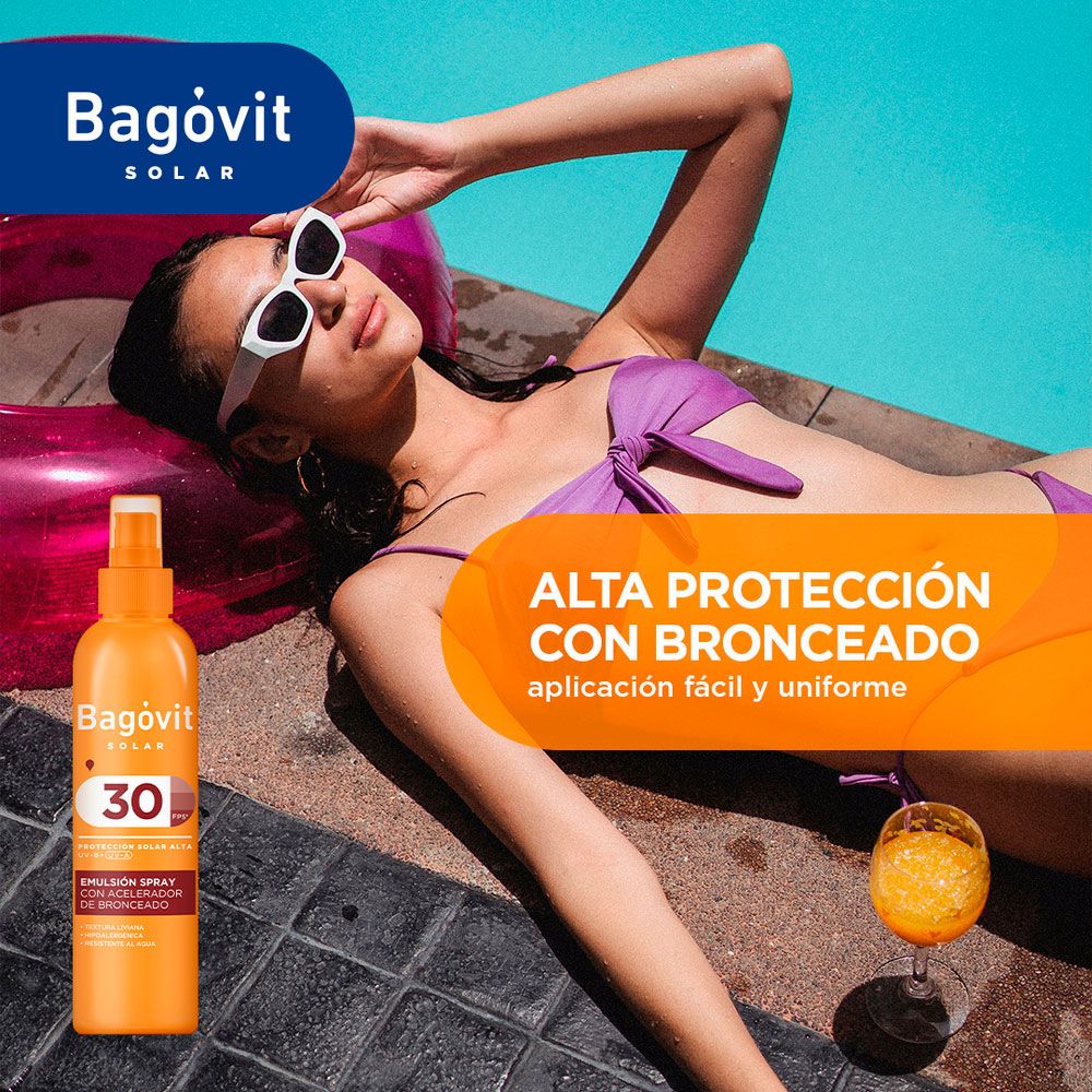 Bagóvit Solar Fps 30 Spray Con Acelerador De Bronceado
