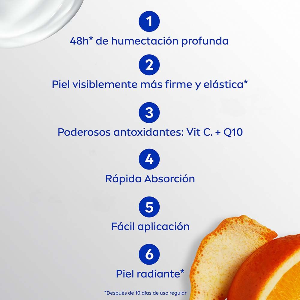 Nivea Crema Corporal Q10 Plus Collagen 6 En 1 X 125ml